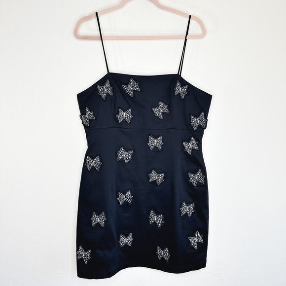 NWT Anthropologie Maeve The Brynne 3D Beaded Bow Spaghetti Strap Mini Dress 14 - Picture 15 of 15